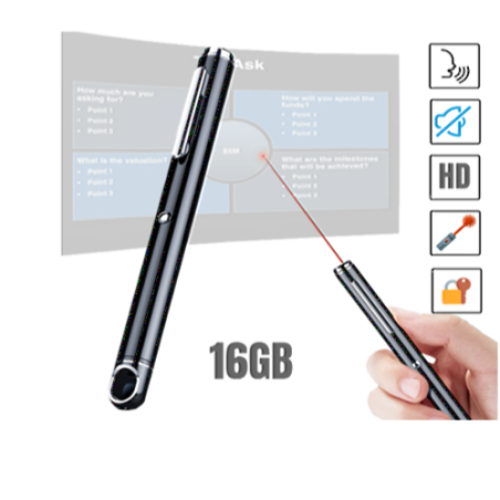 Laser Pointer Pen Voice Recorder Building 16GB