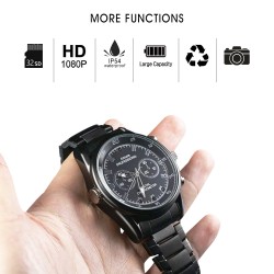 Night vision 1080P full hd Mini Spy Hidden Camera Watch mini video camera with 32GB