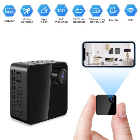 Live streaming 1080P mini spy hidden camera