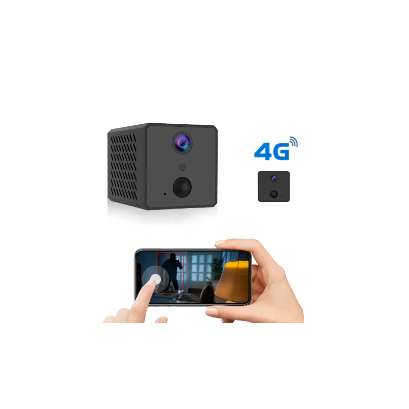 4G Mini battery camera Low power Two way talk PIR detection
