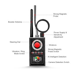 Camera wireless signal detector