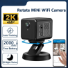 Wifi Rotate Mini Camera Ai Human Auto Tracking 5x Zoom 120 Wide Angle Built-in Battery Night Vision Ptz Camera