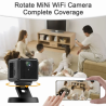 Wifi Rotate Mini Camera Ai Human Auto Tracking 5x Zoom 120 Wide Angle Built-in Battery Night Vision Ptz Camera