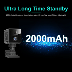 Low power consumption PIR detection night vision mini 4G camera
