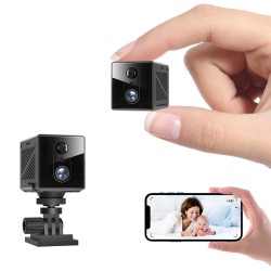 4G PIR human body detection low power WIFI mini cube camera