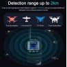 Mini Handheld 2km Drone UAV Signal Detector with High Alarm Sensitivity