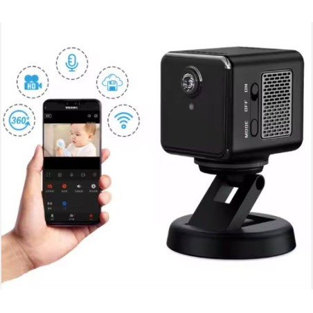 360 Degree Camera 2K WiFi Mini PTZ Camera with AI Auto Tracking