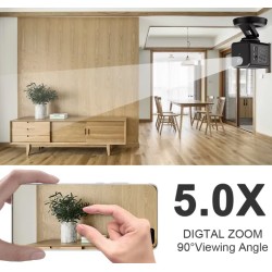 360 Degree Camera 2K WiFi Mini PTZ Camera with AI Auto Tracking