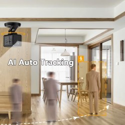 360 Degree Camera 2K WiFi Mini PTZ Camera with AI Auto Tracking