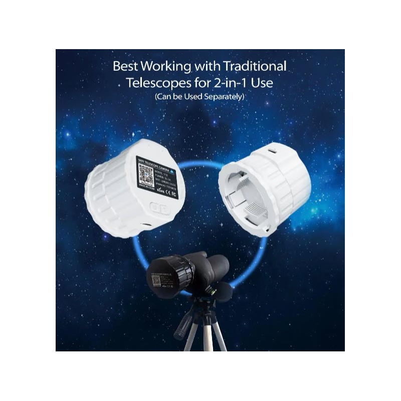 2K WiFi HD Telescope Camera - Hvid