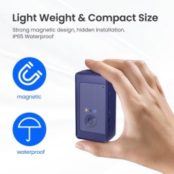 4G Asset Tracking GPS Tracker With 3000mAh Rechargeable Battery Ring-og lyt...