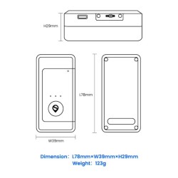 4G Asset Tracking GPS Tracker With 3000mAh Rechargeable Battery Ring-og lyt...