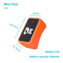 World Smallest Waterproof 4G Pet GPS Tracker for Dog Cat Free APP Real Time Tracking