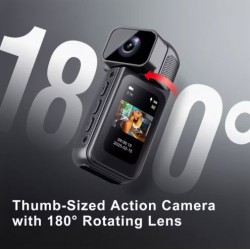 Body Camera Recorder S80 High 2.7K HD Recording 180° Rotating Body Clip Sport Action Camera