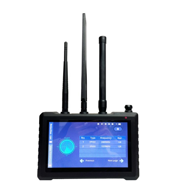 Handheld Full Frequency Drone Detector with FPV Video Interception